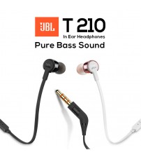 JBL T210 Pure Bass Wired In-Ear Headphones With Microphone